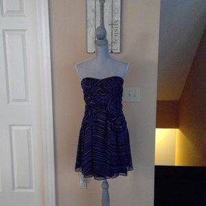 BCBGeneration Midnight Blue Cocktail Dress Size 10